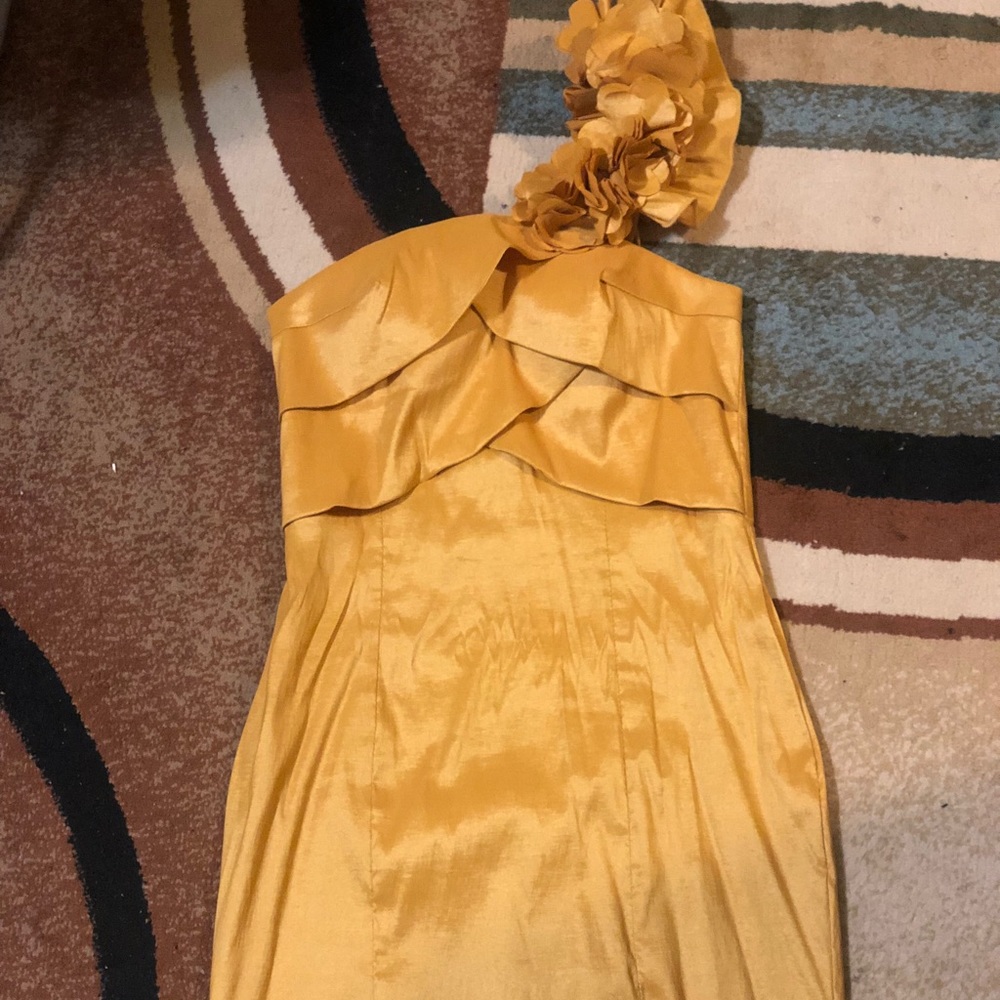 Yellow Gold Mini Dress